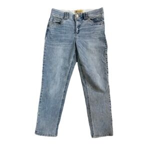 Democracy Ab Technology Solution Jeans Straight Leg Ankle Blue Sz 10 (30x25.5)